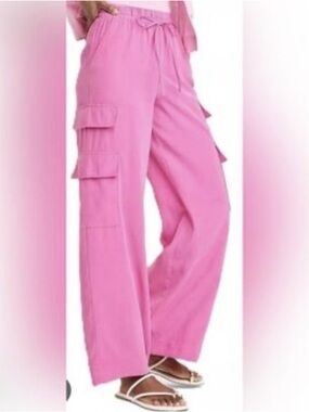 Target Pink Wide-Leg Cargo Pants
